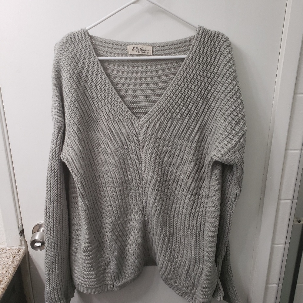 Grey Oversized sweater